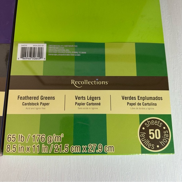 Hobby Lobby Office Recollections Cardstock Paper Packs Set Of 2